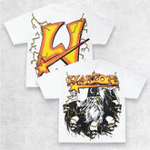 War Zone T-Shirt – Oversized Baumwolle Y2K für Damen